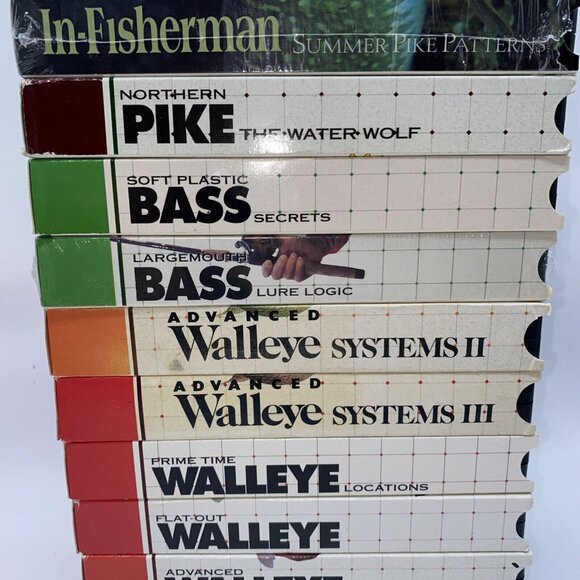 10 Fishing VHS In-Fisherman Walleye Largemouth Bass Pike Crappie Videos - Picture 3 of 15